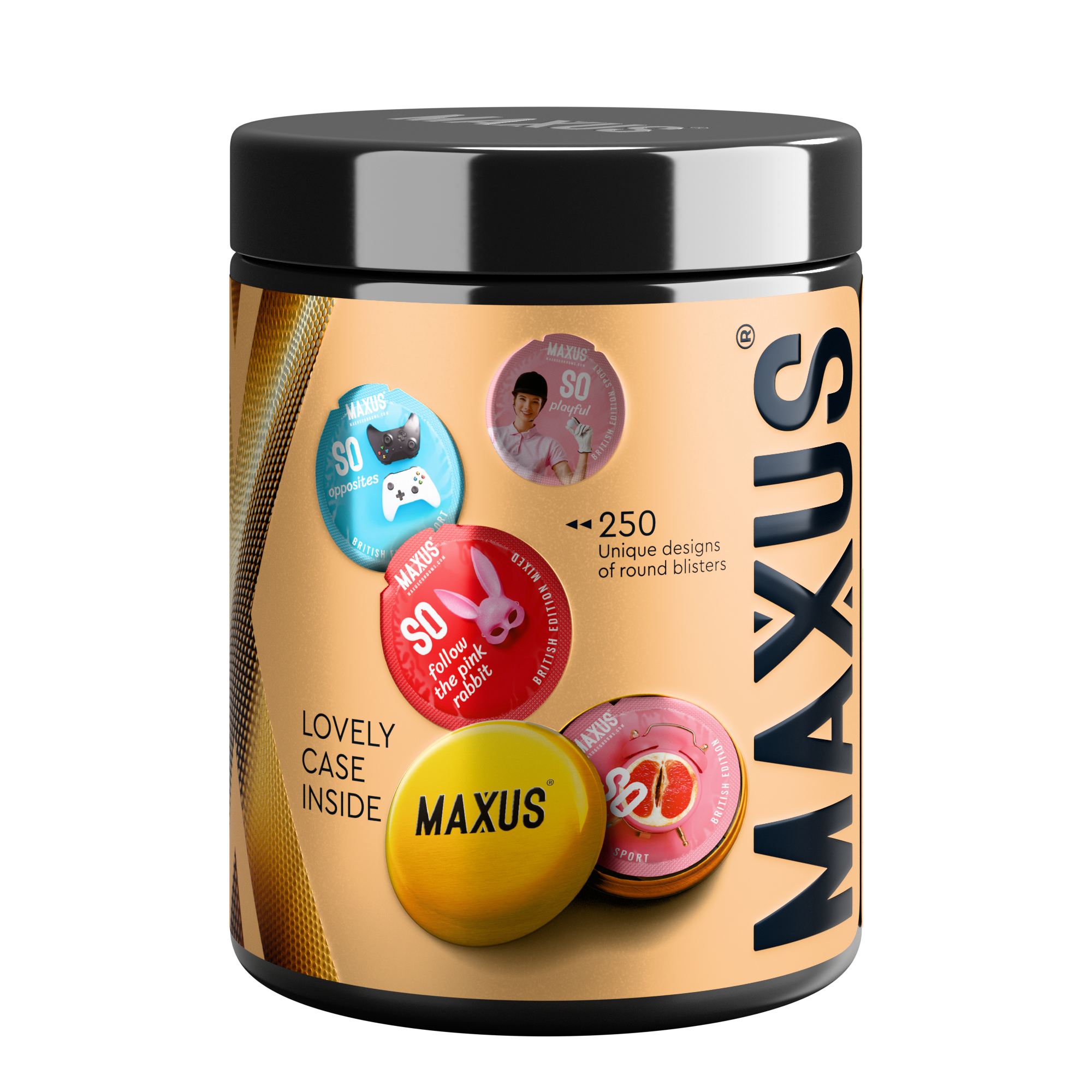 Презервативы MAXUS 2000 Amazing Dots №12 с железным кейсом, точечные, 12 шт_2