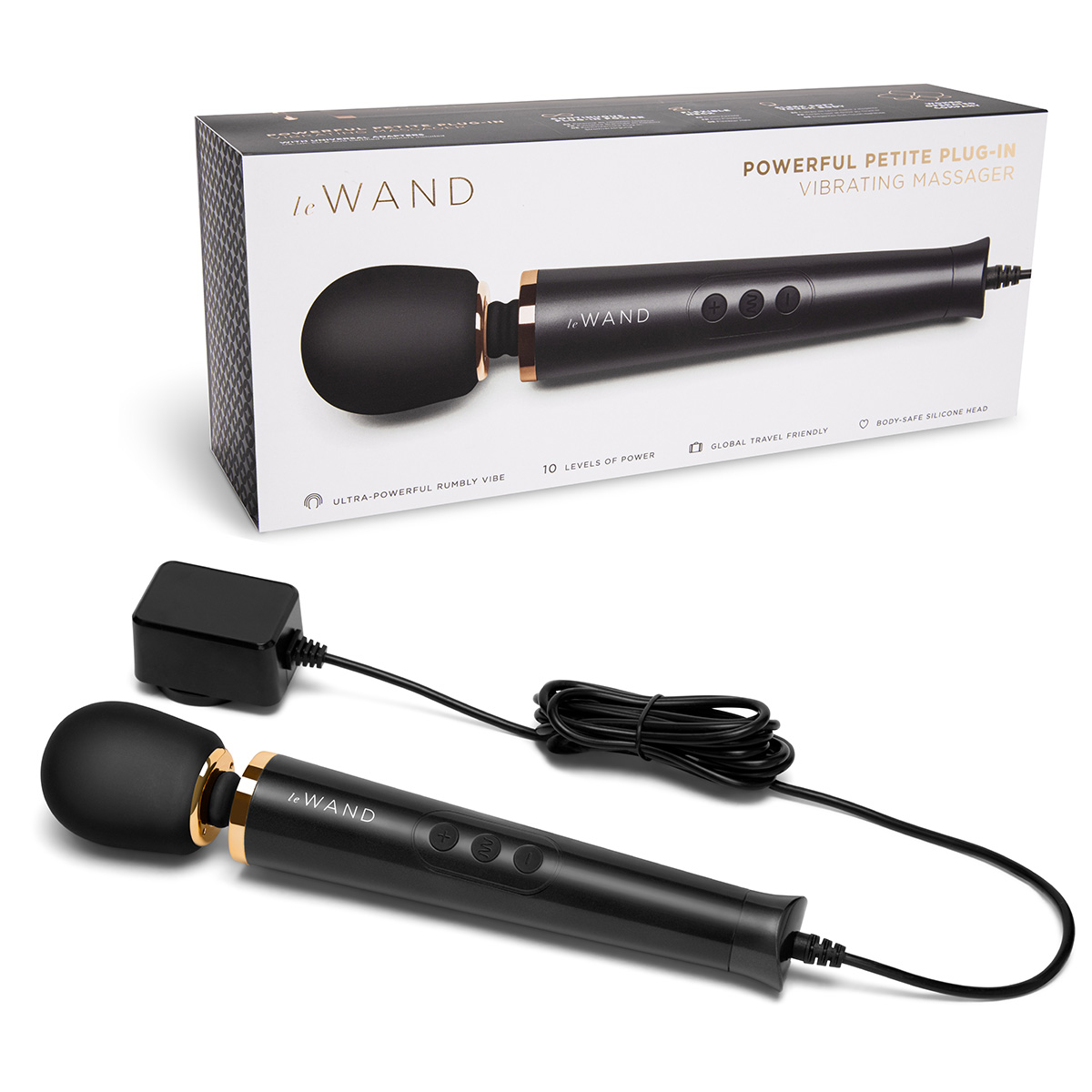 Черный проводной мини-ванд le Wand Petite c 6-ю режимами_2