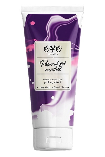 Гель увлажняющий на водной основе OYO PERSONAL GEL MENTOL (с продлевающим эффектом), 50 мл._2