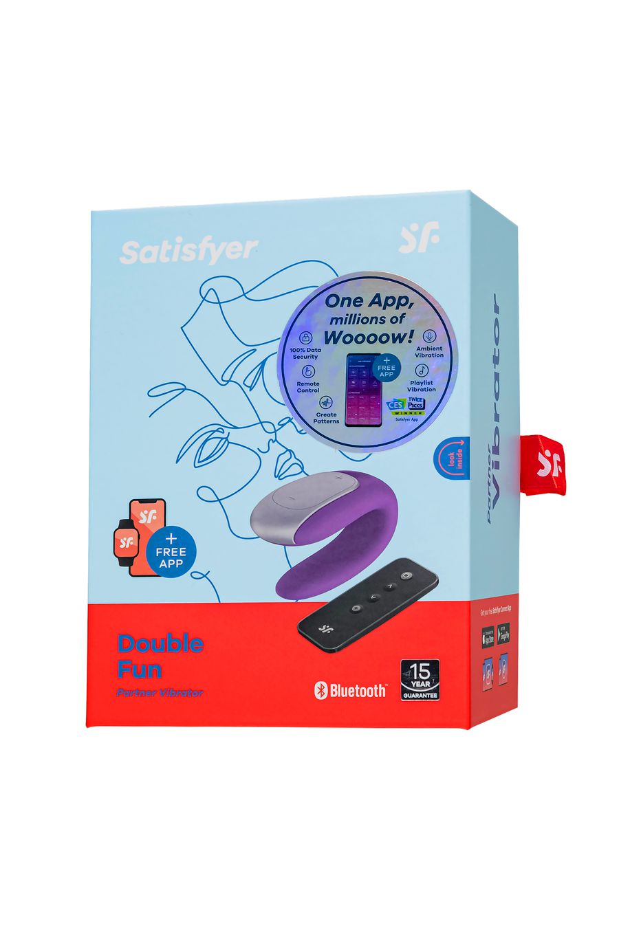 Вибратор для пар Satisfyer Double Fun, фиолетовый_1, ЦБ-00015559_5