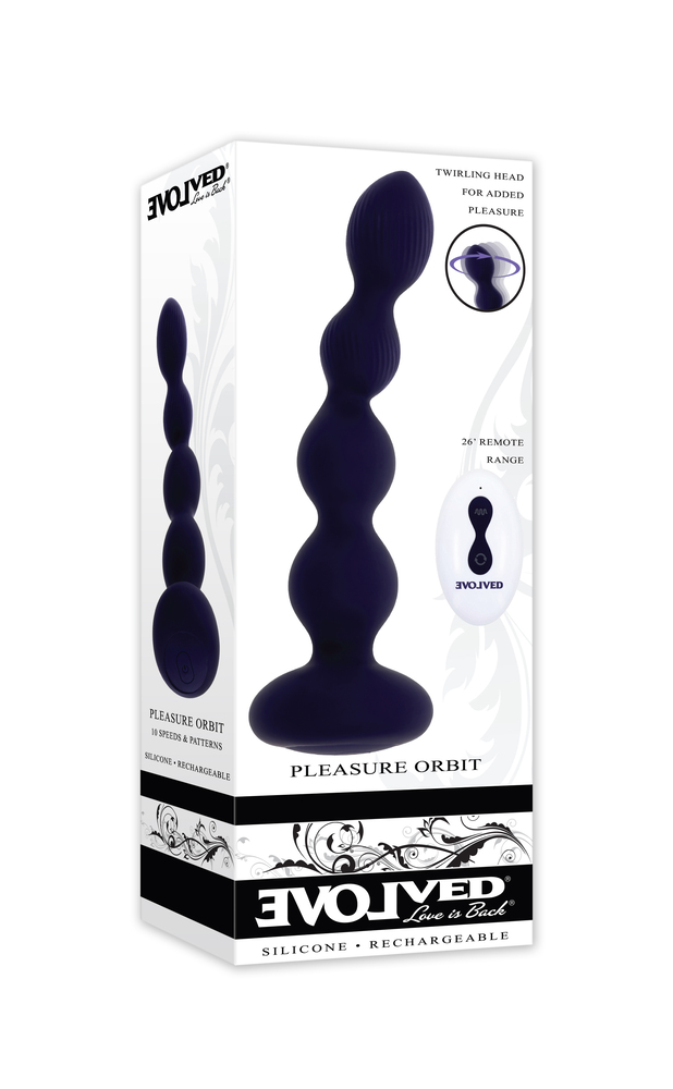 Анальная елочка с вибрацией и вращением Pleasure Orbit_2