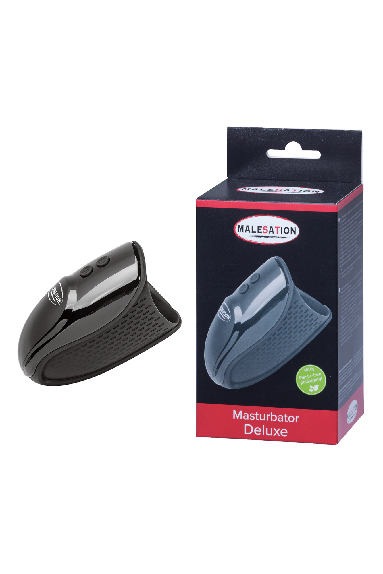 Нереалистичный мастурбатор MALESATION Deluxe, силикон, черный, 12,5 см_2