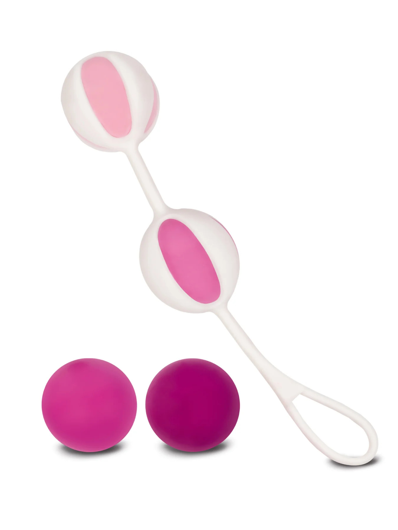 Gvibe Geisha Balls 2  - Шарики для тренировки интимных мышц, 3 см (розовый)_1