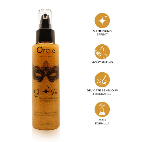 Мерцающий хайлайтер масло для тела Orgie Glow Shimmering Body Oil 110мл_1