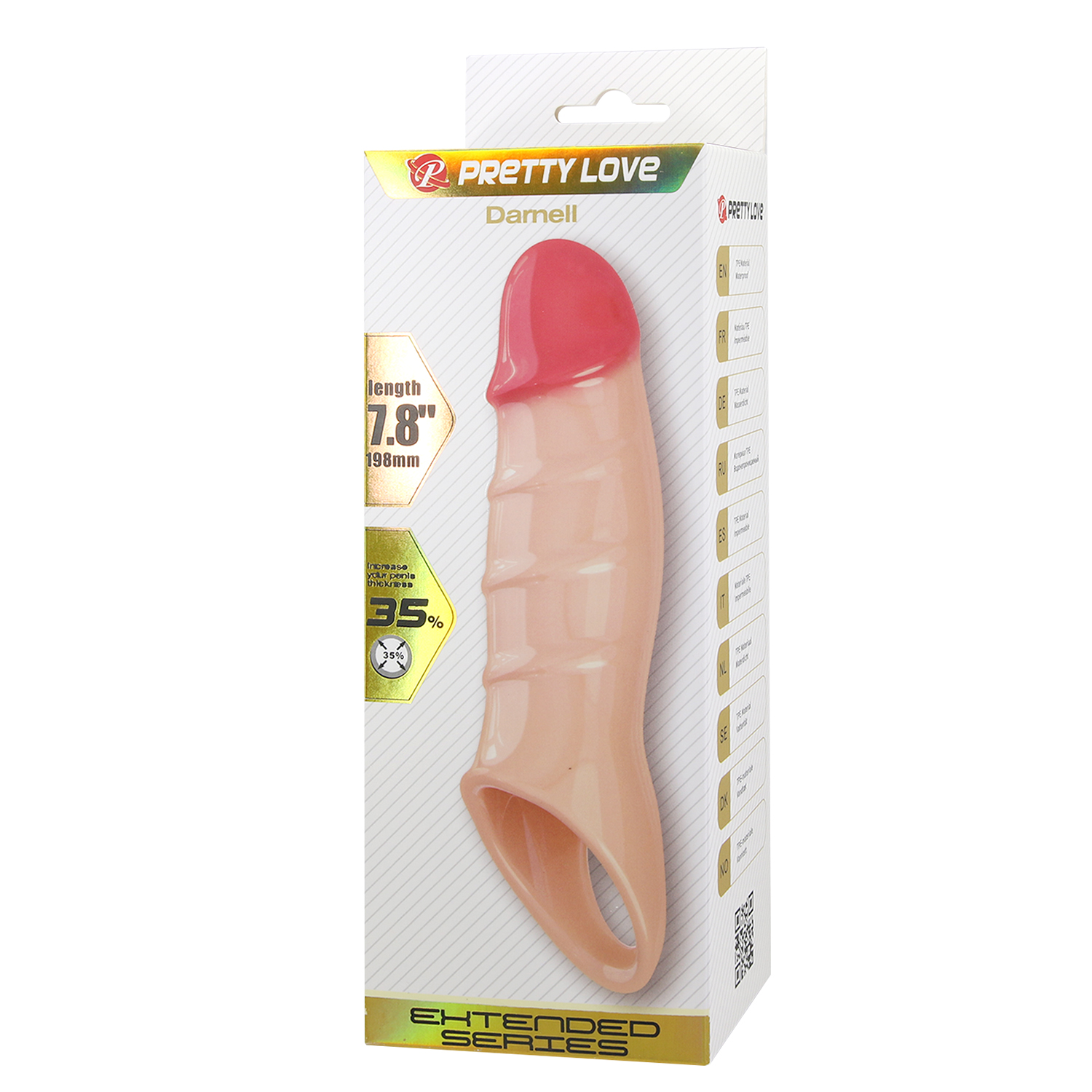 Реалистичная насадка на пенис BI-026278N_2
