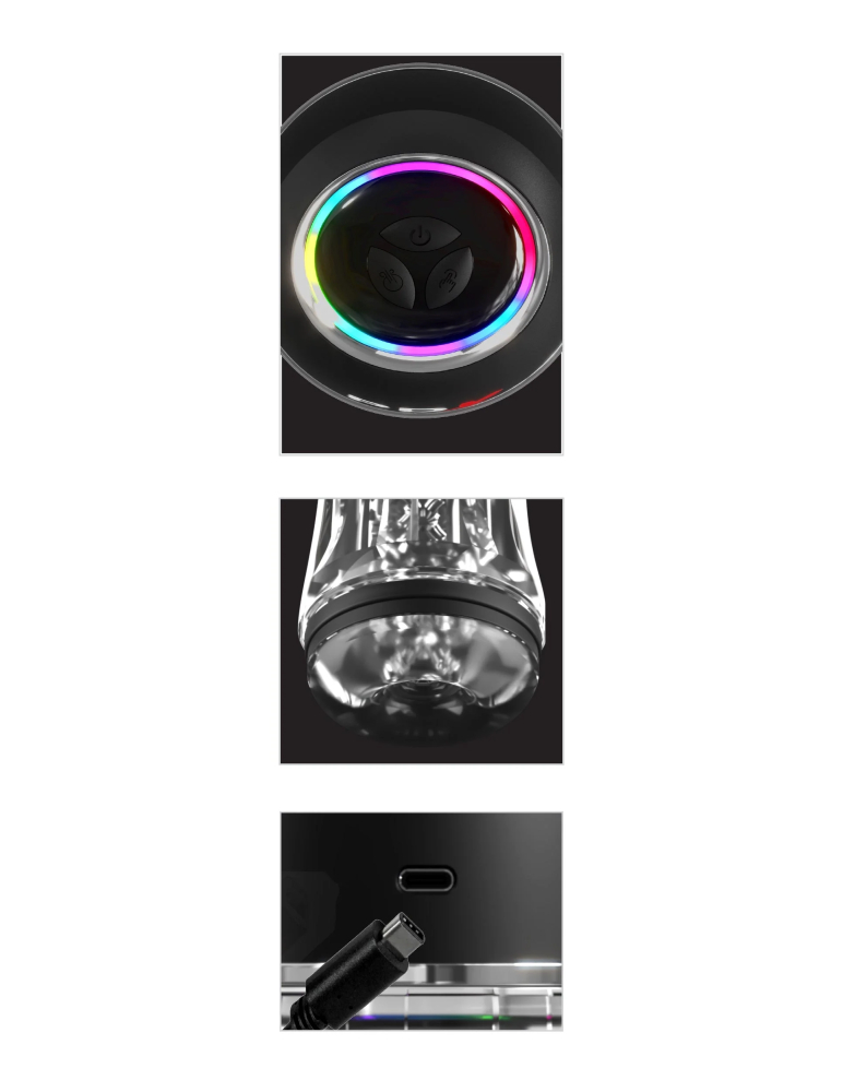 Мастурбатор с вибрацией PDX Elite ViewTube Pro Pipedream RD545PD_1