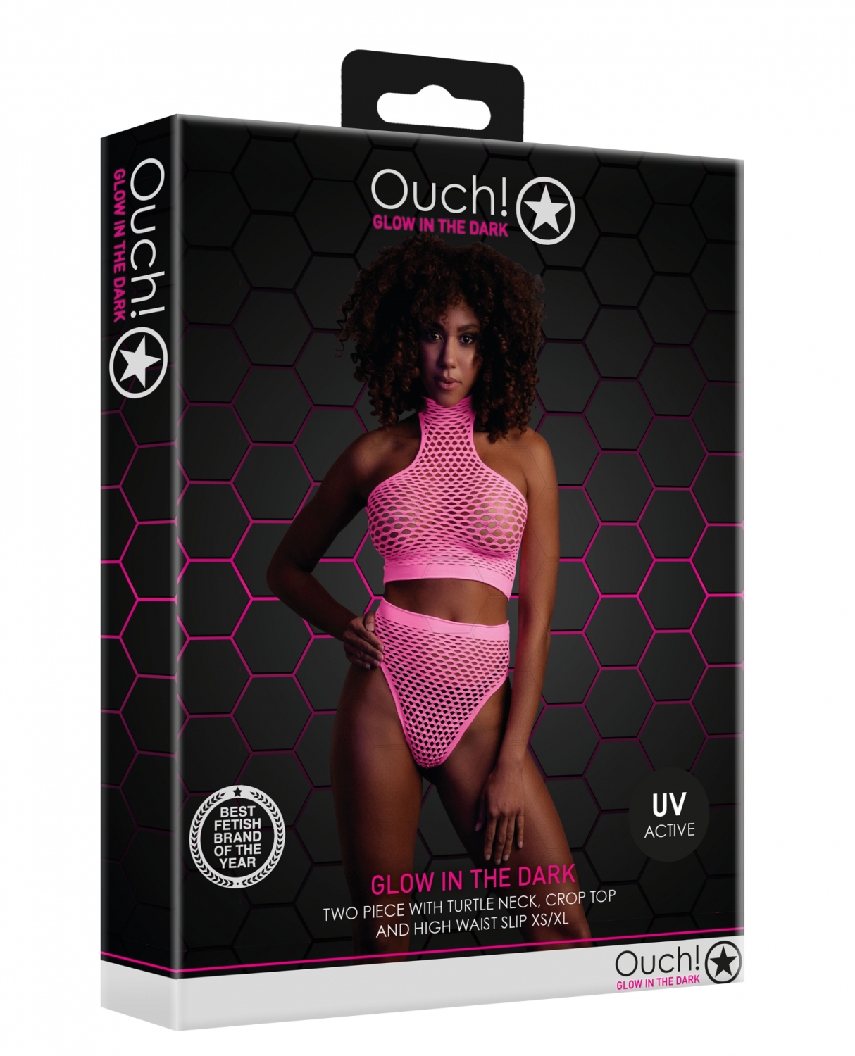 Топ и трусики Turtle Neck and High Waist Slip - Pink - XS/XL_1