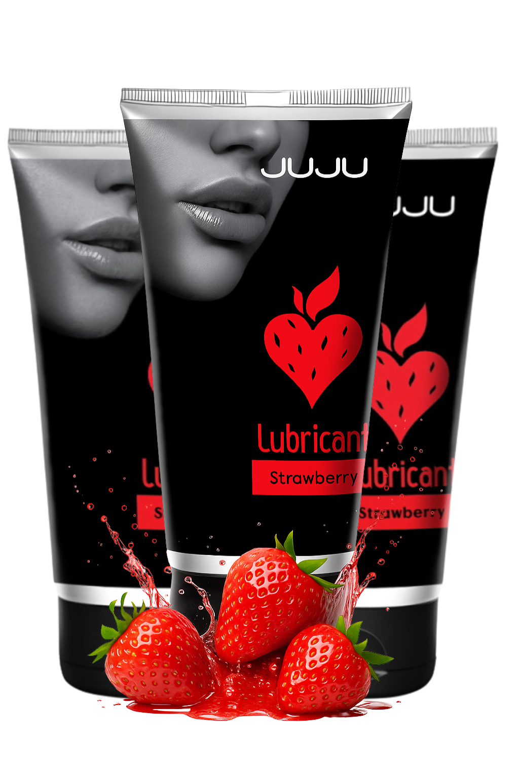 Сет съедобных лубрикантов JUJU Клубничка, 3х50ml 615JU_1