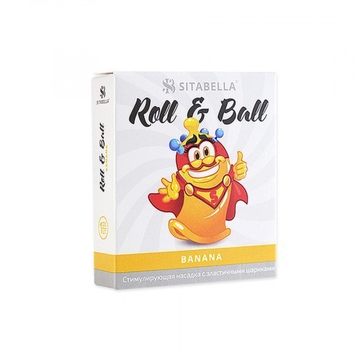 НАСАДКА СТИМУЛИРУЮЩАЯ SITABELLA R&B БАНАН 4 шарика арт. 1424_2