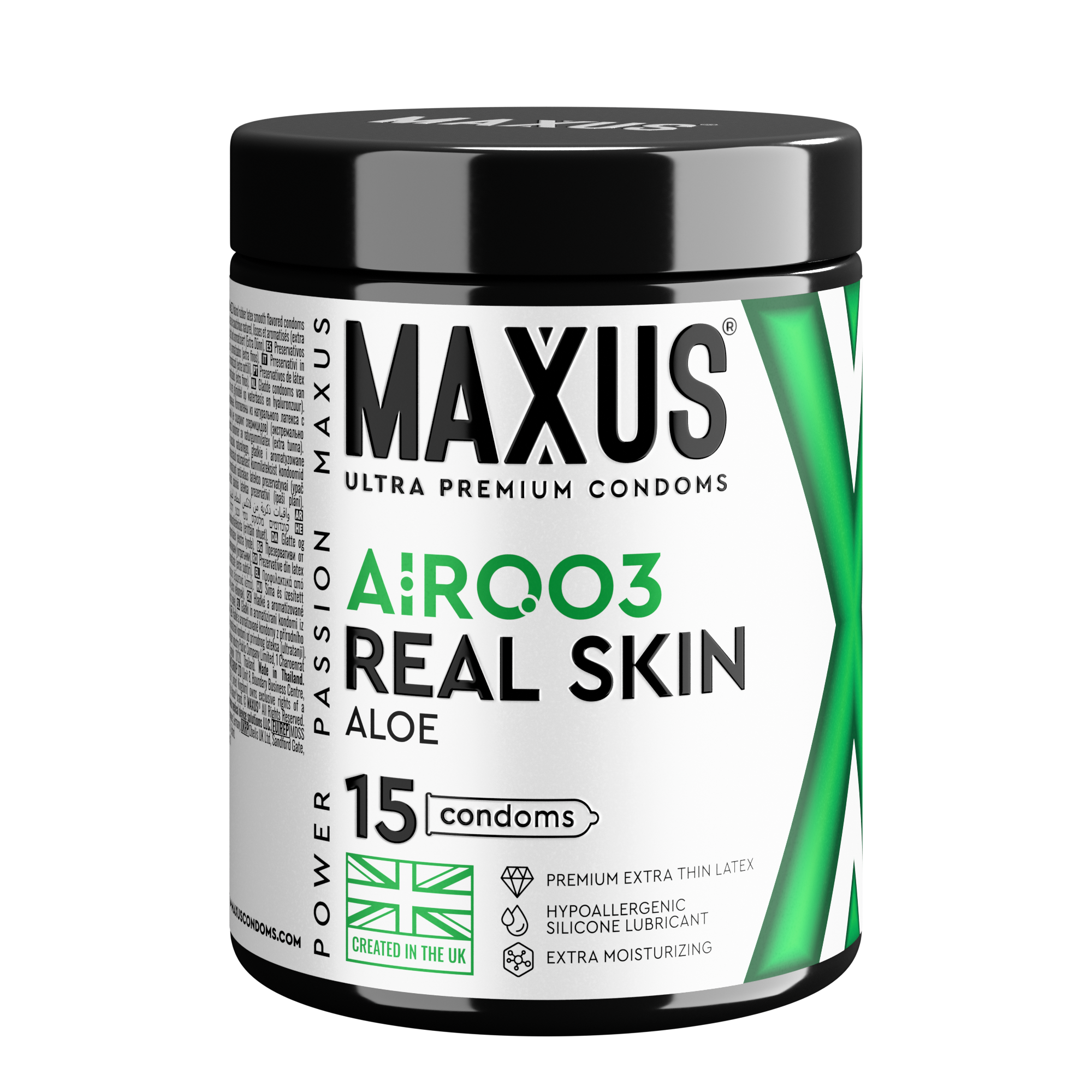 Презервативы MAXUS 003 №15 с железным кейсом, гладкие, экстратонкие, Алое, 15 шт_5