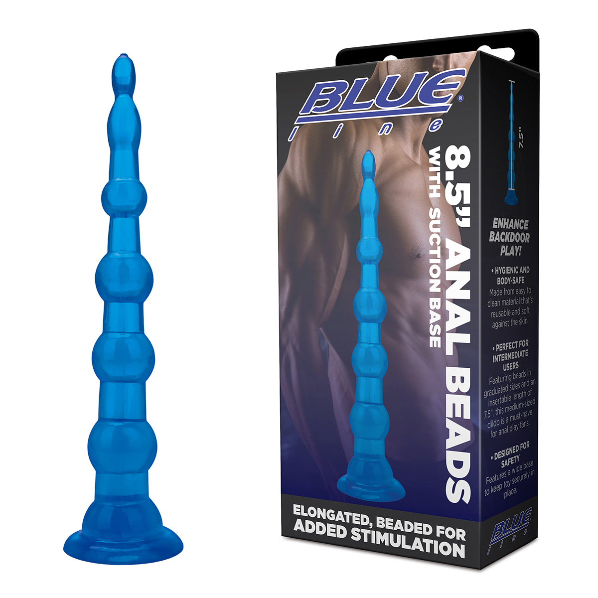 Анальная елочка на присоске 8,5in Anal Beads With Suction Base_2