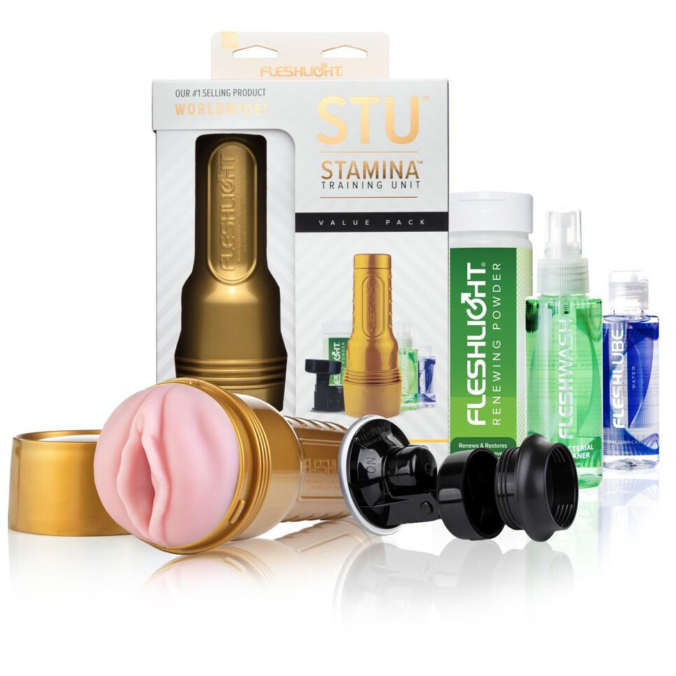 Набор Fleshlight Stamina Training Unit: мастурбатор, крепление, смазка, порошок, очиститель_2