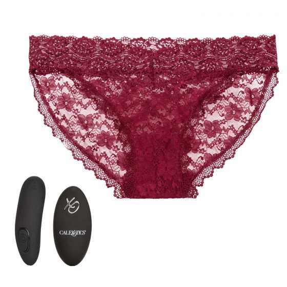 Трусики с вибромассажером для стимуляции клитора Remote Control Lace Panty Set S/M_3