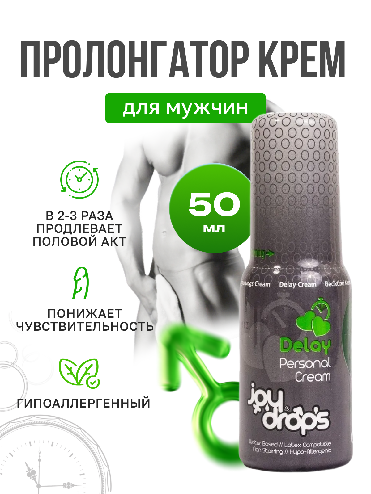 Спрей пролонгирующий для мужчин Joydrops Delay, 50 мл_10