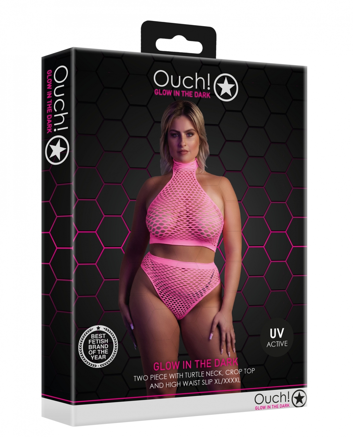Топ и трусики Turtle Neck and High Waist Slip - Pink - XL/XXXXL_1