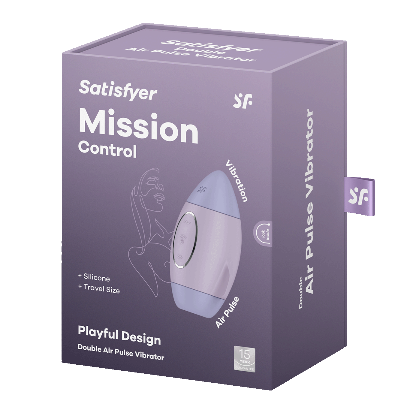 Вакуумный стимулятор клитора Satisfyer Mission Control, фиолетовый_2
