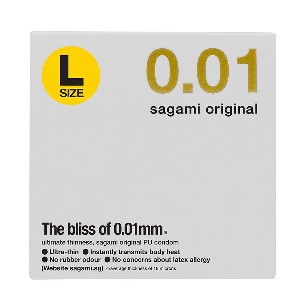 Презервативы Sagami Original 001 L-Size полиуретановые, увеличенного размера, 1 шт._2