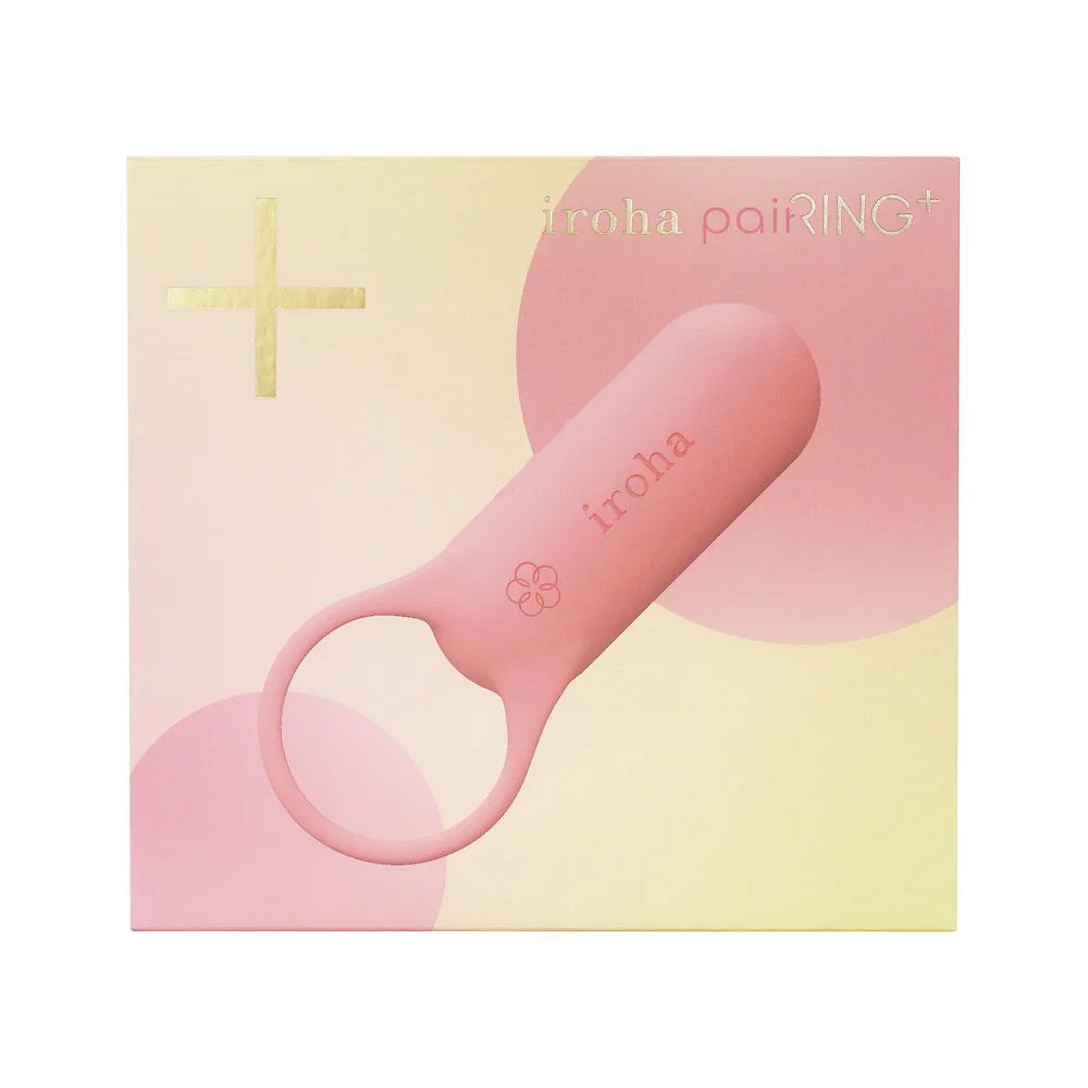 Эрекционное кольцо iroha paiRING+ Coral Pink с усиленной вибрацией
