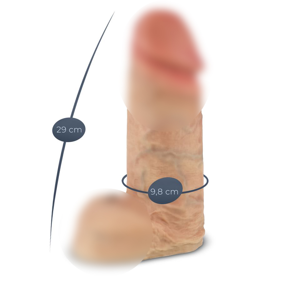 Фаллоимитатор SILEXD Model 1 Premium Real Skin, телесный, 11'_2