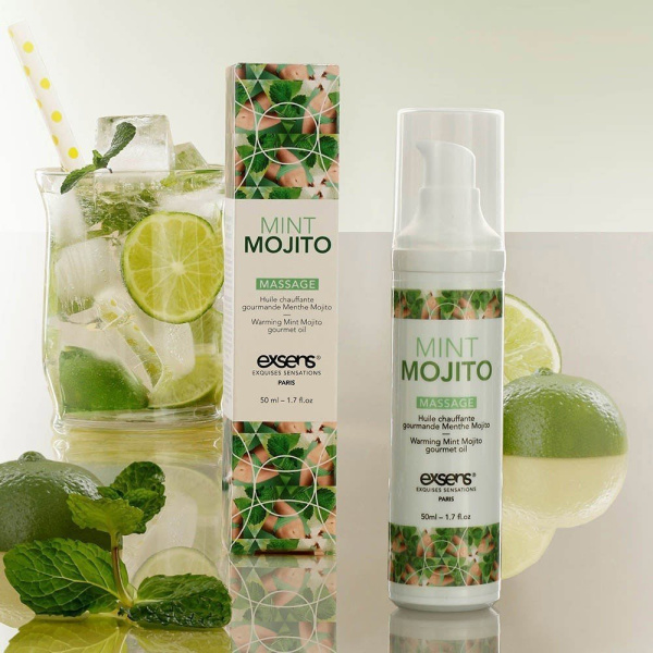 Разогревающие массажное масло Gourmet MINT MOJITO (Мохито)_4