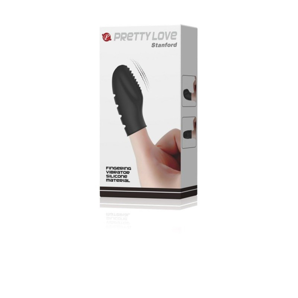 Вибронасадка на палец с ребрышками Baile PrettyLove Stanford_1