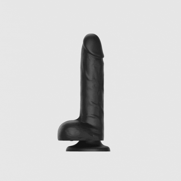 Фаллоимитатор Strap-on-me ROTATING & VIBRATING REALISTIC DILDO с вращением и вибрацией, L, черный_1
