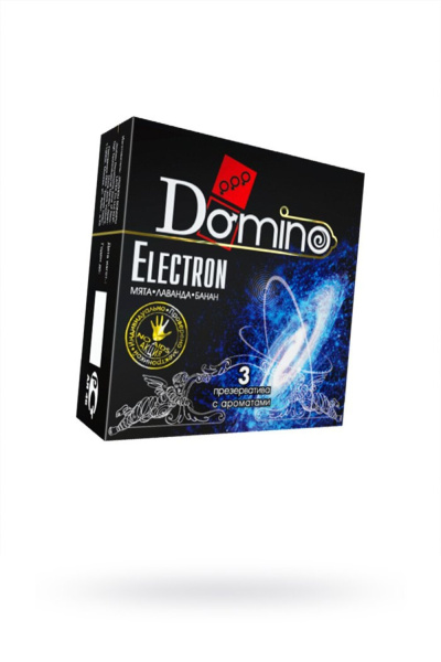 Презервативы Luxe DOMINO PREMIUM Electron, мята, лаванда и банан, 3 шт. в упаковке_1