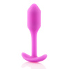 Профессиональная пробка для ношения B-vibe Snug Plug 1 розовый_5