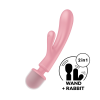Вибратор-ванд 2 в 1 Satisfyer Triple Lover, розовый_3