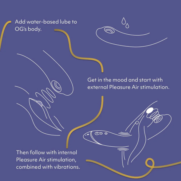 Стимулятор G-точки Womanizer OG c технологией Pleasure Air и вибрацией сиреневый_4