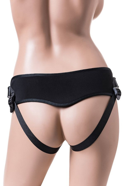 Трусики для страпона RealStick Strap-On Master, неопрен, черные_1