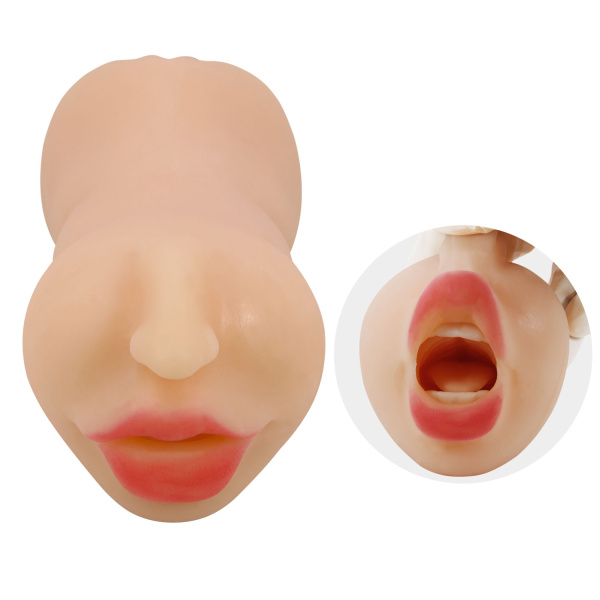 Мастурбатор Crazy Bull Zoey, ротик-вагина, телесный_4