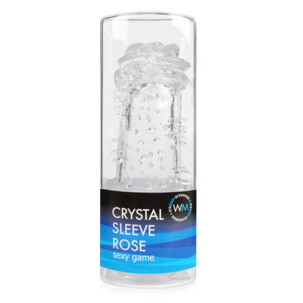 Насадка закрытая crystal sleeve rose в форме розы l - 145 мм, d - 33 мм_1