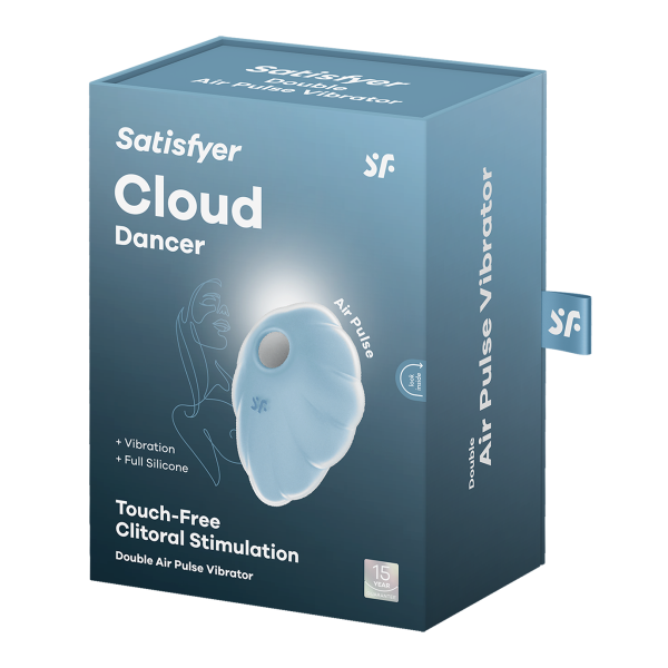 Вакуумный стимулятор клитора Satisfyer Cloud Dancer, голубой_2