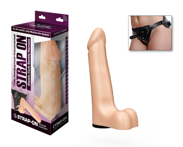 Фаллоимитатор с поясом harness ( strap-on ), l 150 мм d 43 мм арт. 285003_1