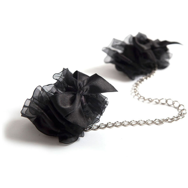Наручники Bijoux Indiscrets - Frou Frou Organza Handcuffs, черные_2
