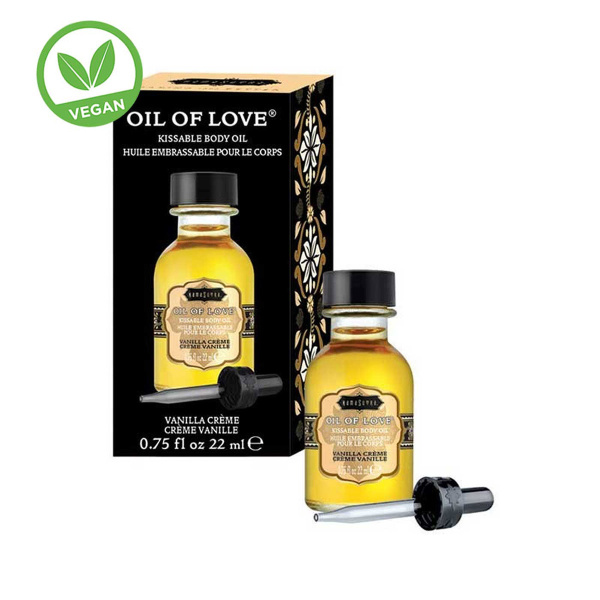 Согревающее масло для эрогенных зон Oil of Love vanilla creme 22 мл_1