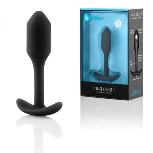 Профессиональная пробка для ношения B-vibe Snug Plug 1 черный_8