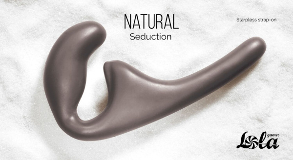 Безремневой анальный страпон Natural Seduction Black_1