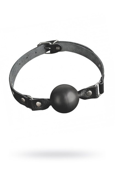 Классический черный кляп-шар_1