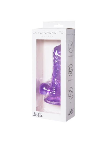 Прозрачный дилдо Intergalactic Oxygen Purple_1