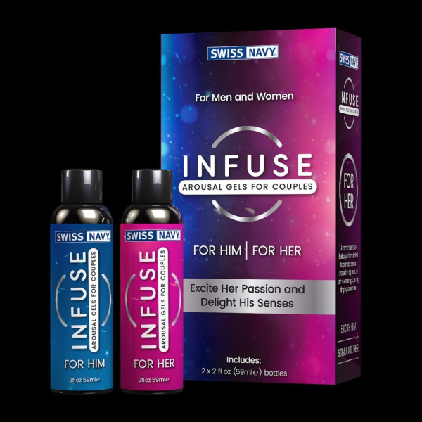 Возбуждающие гели для пар INFUSE Arousal Gels for Couples 2 x 2 FL OZ Bottles_1