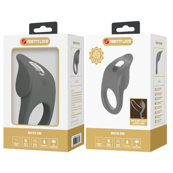 Эрекционное кольцо с вибростимуляцией клитора Pretty love BI-210235-1_1