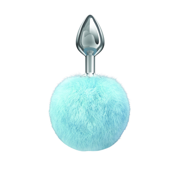 Анальная Пробка с Хвостом Diamond Twinkle Blue_1