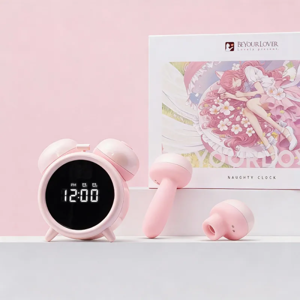 Умный стимулятор-будильник BeYourLover Naughty Clock с вакуумной стимуляцией и вибрацией, розовый_6