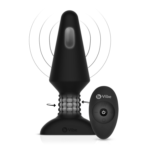 Большая вибрирующая премиум пробка Rimming Plug XL_12