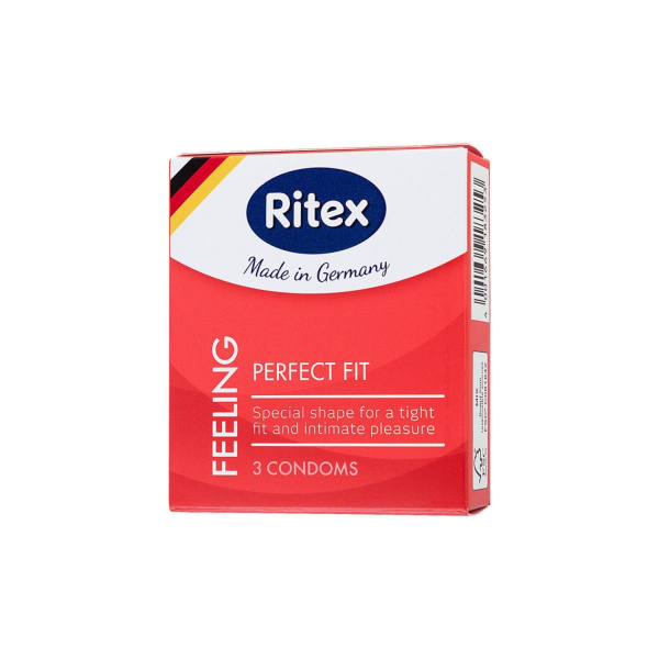 Презервативы Ritex FEELING №3, анатомической формы с накопителем, латекс, 18,5 см_1