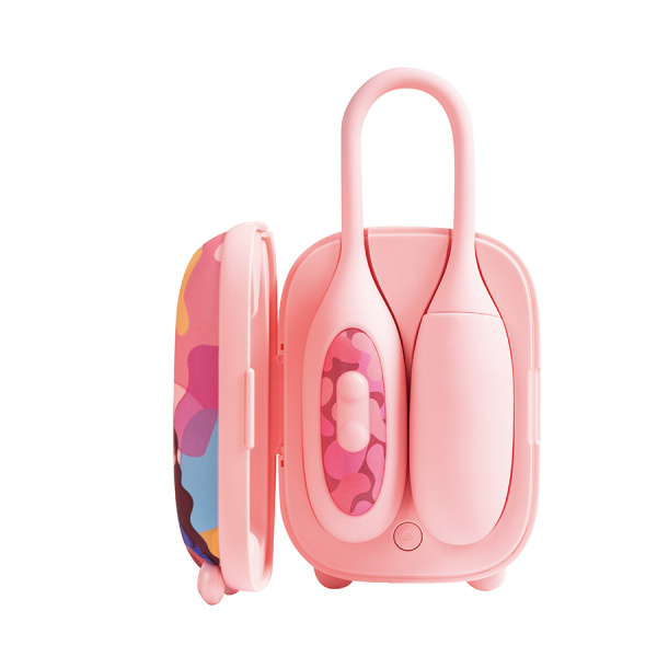 Вибратор 2в1 BeYourLover Magic Suitcase с бесконтактным клиторальным стимулятором, розовый_3