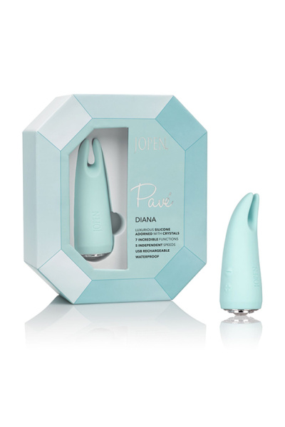 Изумительный перезарежаемый вибромассажер для стимуляции сосков и клитора Pave Diana в стилеТиффани_1