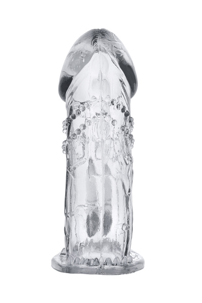 Насадка на пенис с дополнительной стимуляцией A-Toys by TOYFA Uco, TPE, прозрачный, 13 см_3